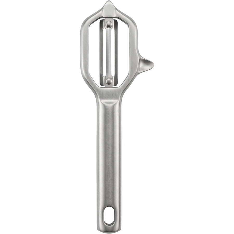 Zonva Crossglide Stainless Steel Y Peeler 6.8 in Brushed Silver