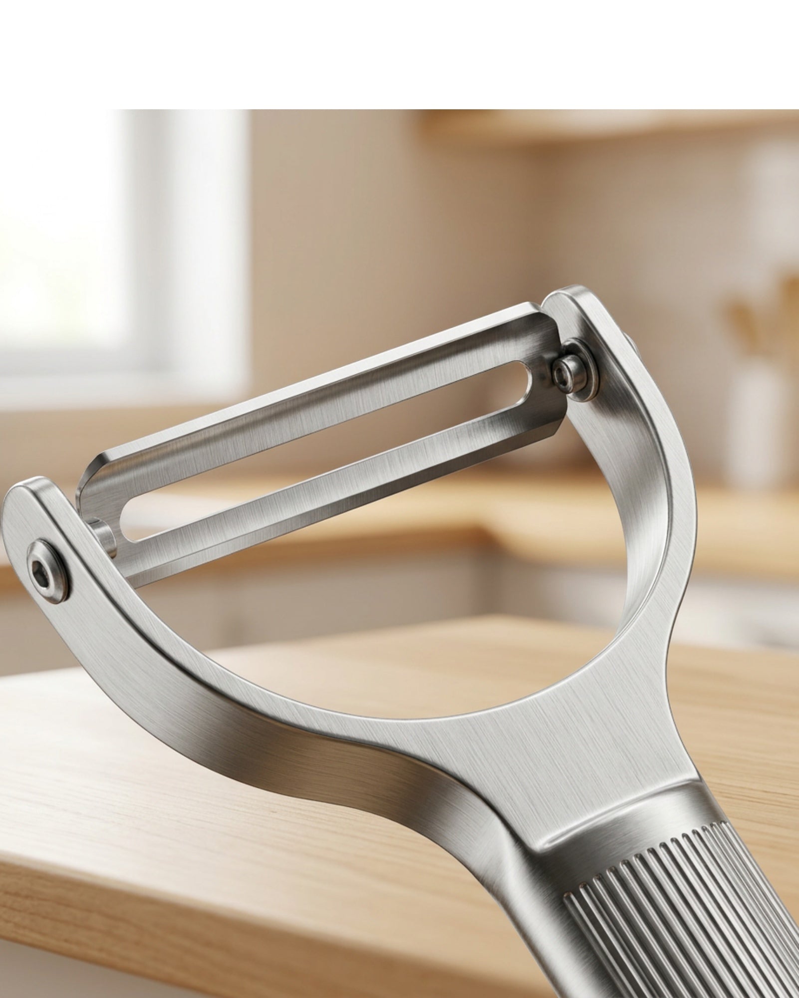 Zonva Stainless Steel Y Peeler Brushed Silver 6 in