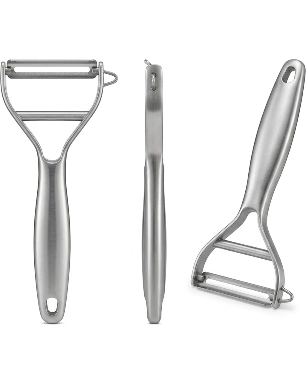 Zonva Stainless Steel Y Peeler Brushed Silver 6 in