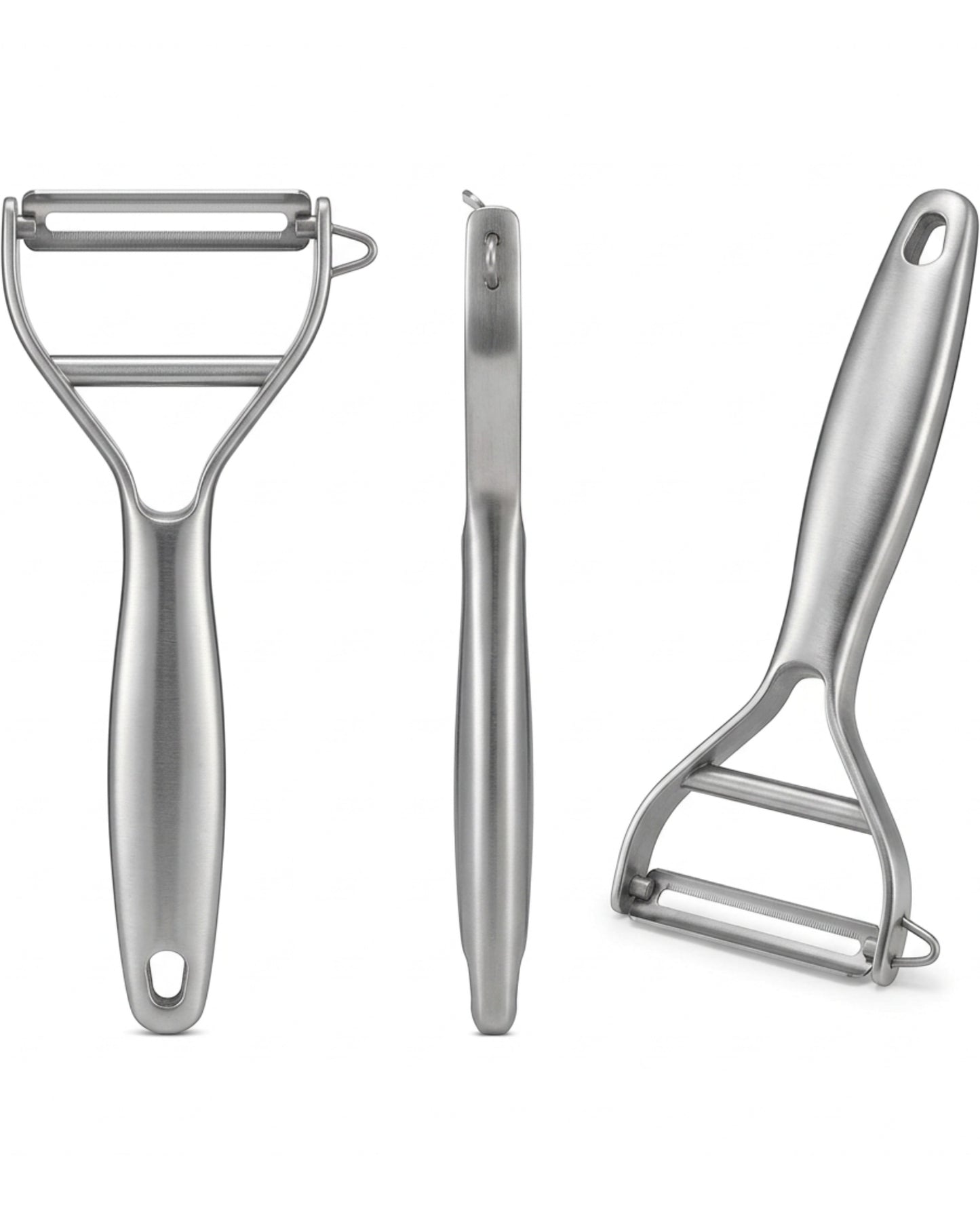 Zonva Stainless Steel Y Peeler Brushed Silver 6 in