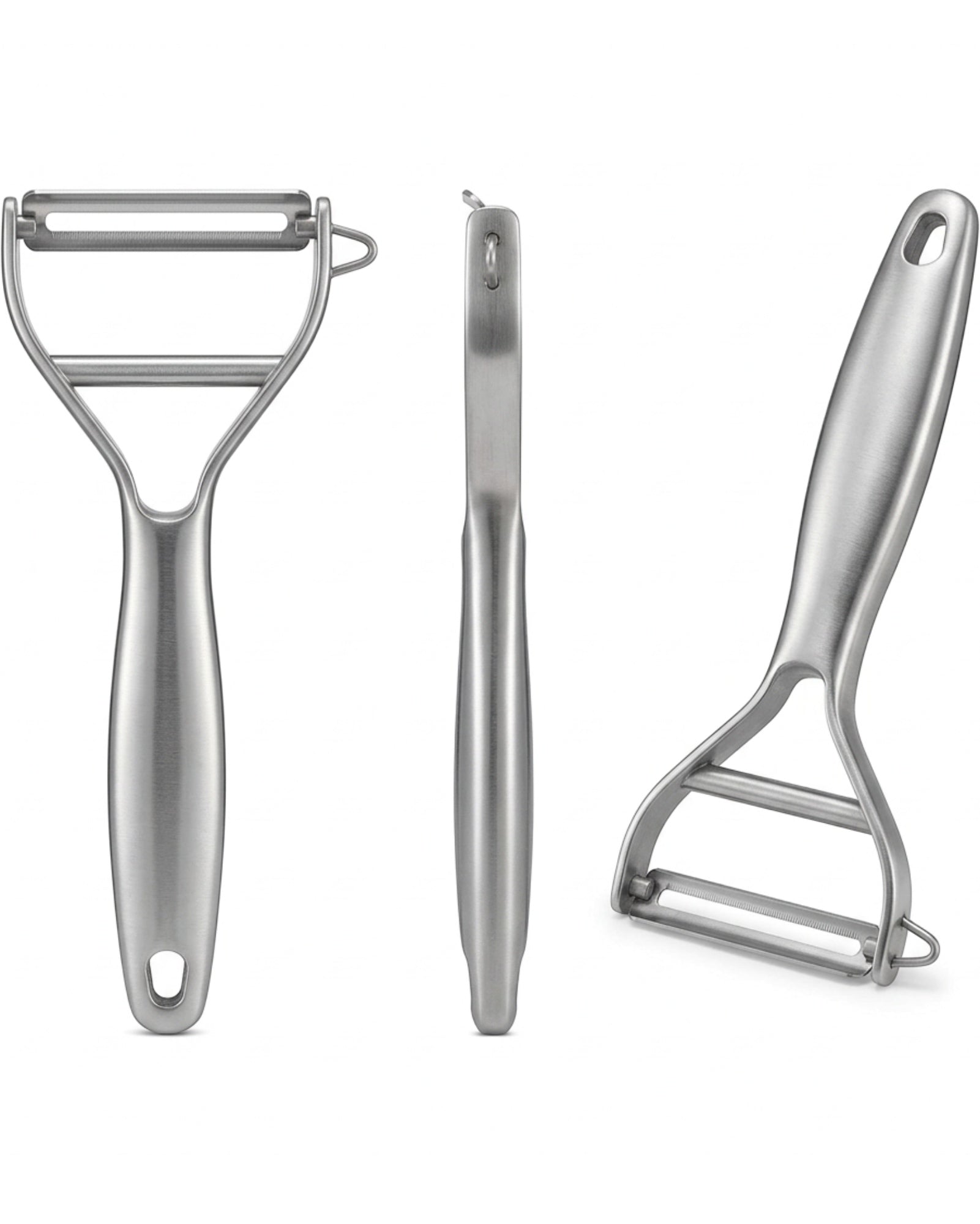 Zonva Stainless Steel Y Peeler Brushed Silver 6 in