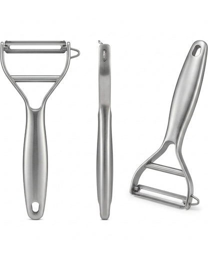 Zonva Stainless Steel Y Peeler Brushed Silver 6 in